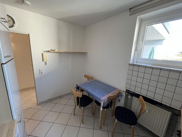 Traumhafte 3-Zimmer-Wohnung mit 2 Balkonen – Sitzecke in der Küche