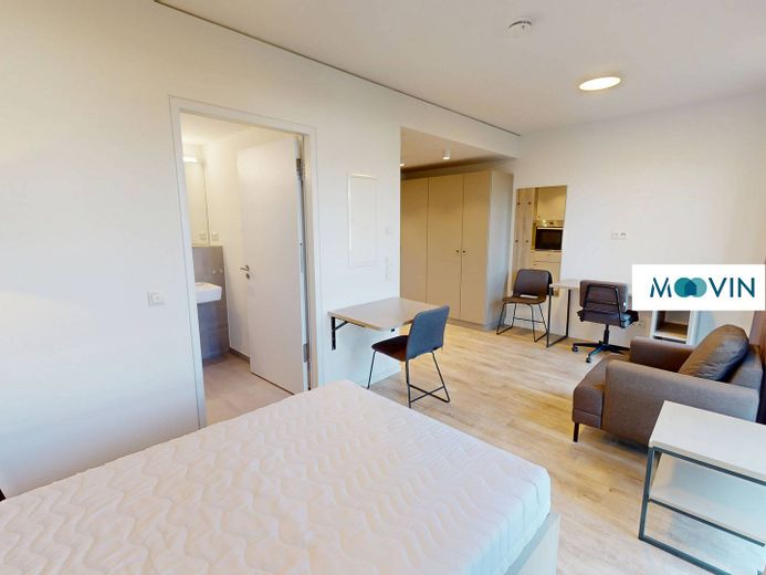 Möbliertes Smart-Apartment mit EBK, ALL-IN-MIETE, UVM. bei URBAN BASE – Ansicht II: Schlafbereich