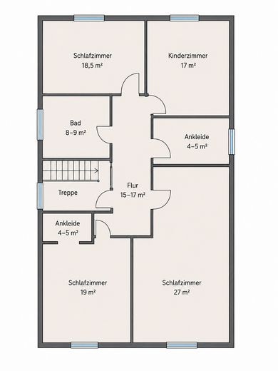 Großzügiges Einfamilienhaus- modernisiert & vielseitig nutzbar – Grundriss oben