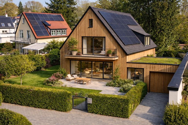 Splendido terreno di rara bellezza nella posizione migliore di Stockdorf – KI-Visualisierung Neubau