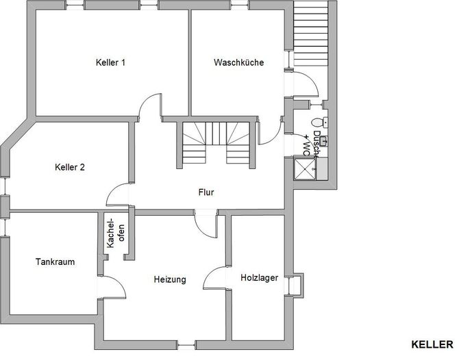 Grundriss Keller