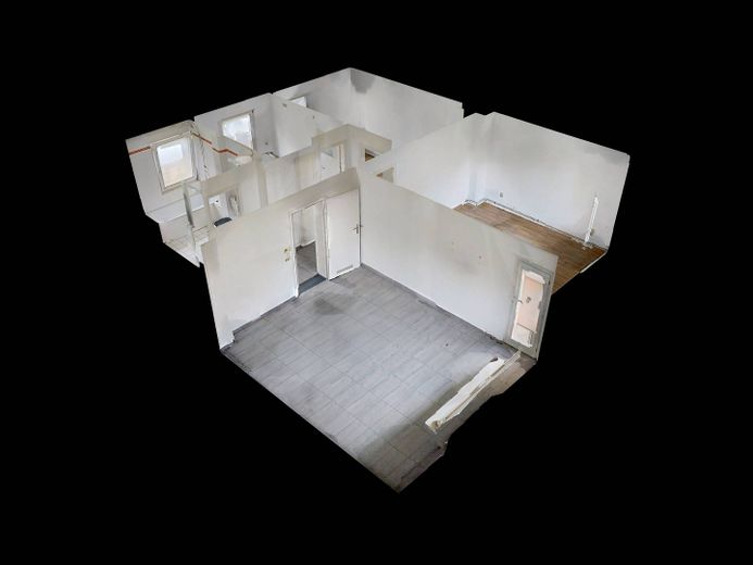 Luminoso appartamento di 3 locali con BALCONE e bagno con vasca – 3D-Ansicht Grundriss