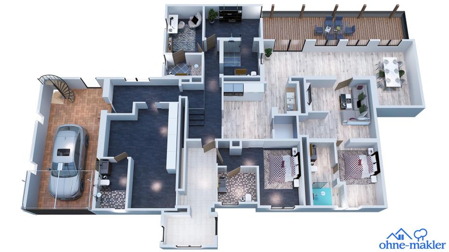 Großes Wohnhaus zur Nutzung als ZFH, Mehrparteivermietimmobilie oder Mehrgenerationenhaus – EG