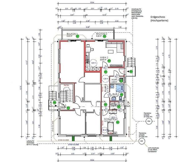 Modernes Wohnen in Nottuln/Appelhülsen - Neubau-/ Sanierungsprojekt - Erdgeschoss - Nr.2 – Haus 17 Erdgeschoss (Hochparterre)