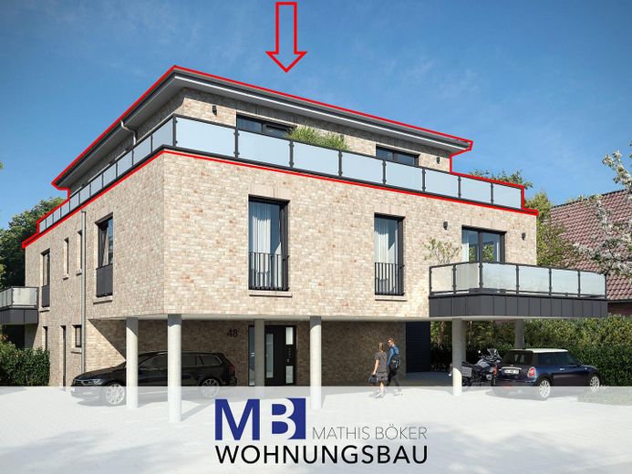Erstbezug Neubau-Penthousewohnung – 4-Famlienwohnhaus 
