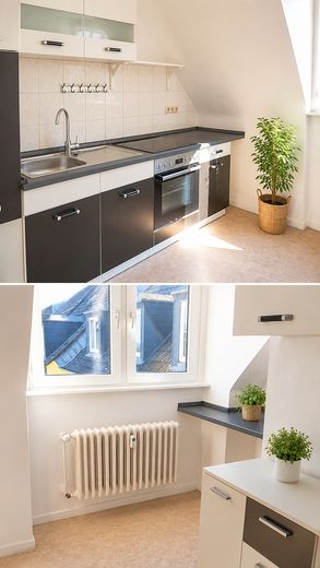 Wohnen im Herzen des Frankenberger Viertels – helle 3-Zimmer-Wohnung mit Aufzug – Küche