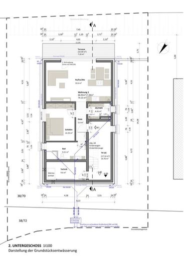 Energetisch optimierte Neubauwohnung, Gartengeschoss, mit Terrasse, provisionsfrei – WHG UG 2