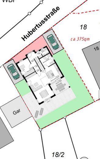 Bauland für EFH in Offenburg – Beispiel Bebauung
