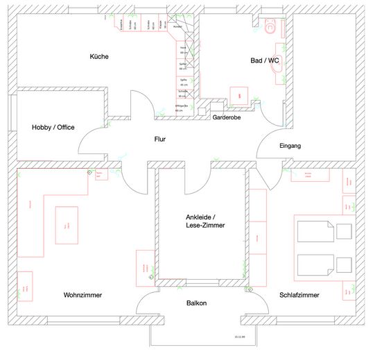 Helle 3,5-Zimmer-Wohnung mit Südbalkon – komfortables Zuhause am Stadtrand von Regensburg – Grundriss