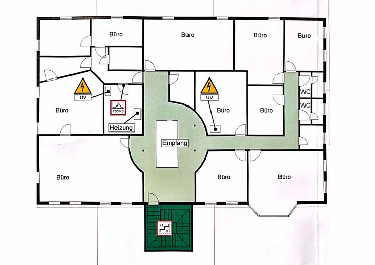 Attraente superficie per ufficio o studio medico a Stollberg/Erzgebirge – Grundriss