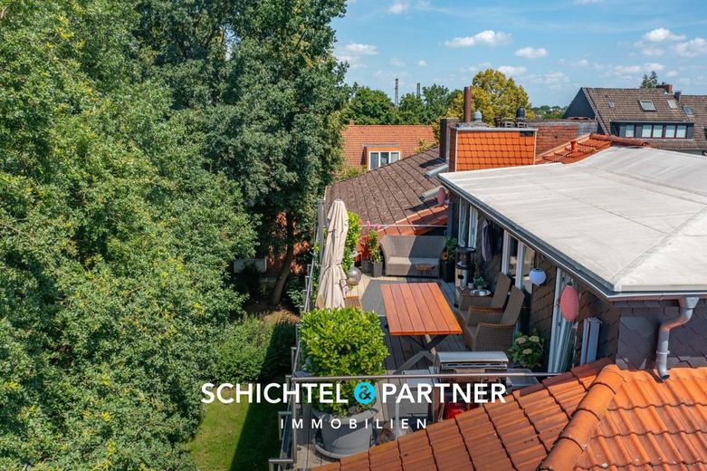 Hastedt | Wohn- und Geschäftshaus mit 6 Einheiten in attraktiver Lage – S&amp;P | Dachterrasse