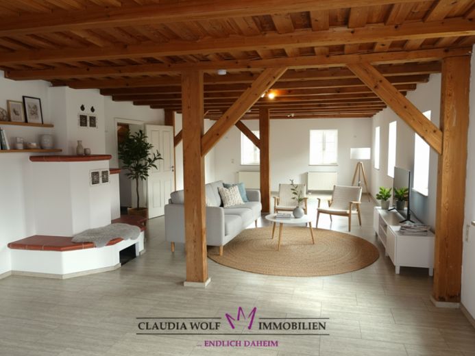*** ARRIVE AND STAY – Family-Friendly Half-Timbered House with History in Larrieden *** – Photo 1