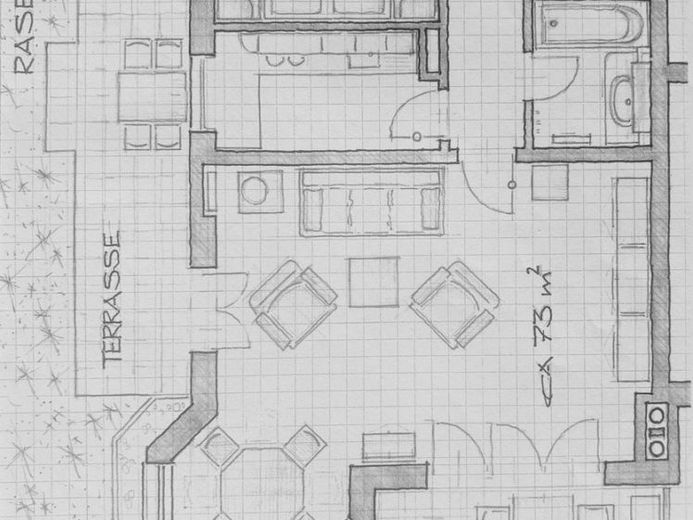 Wohnen, wo andere Urlaub machen – Zwei-Zimmer-Wohnung mit Garten und Bergpanorama – Foto 1