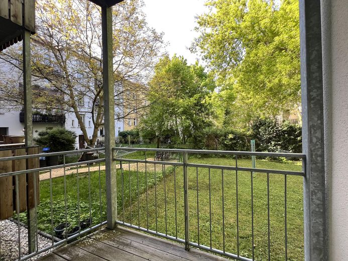 Blick vom Balkon