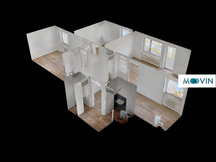 ++ TYLKO Z WBS! Wyremontowane mieszkanie 3-pokojowe z balkonem  ++ – 3D-Ansicht Grundriss