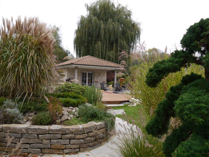 Gartenhaus mit Küche usw.