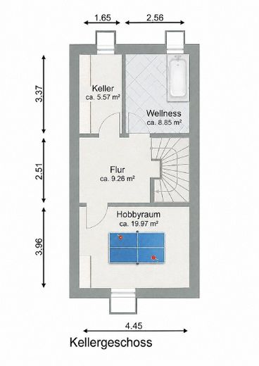 Zeer goed onderhouden, gemoderniseerde tussenwoning met tuin op het zuiden – UG