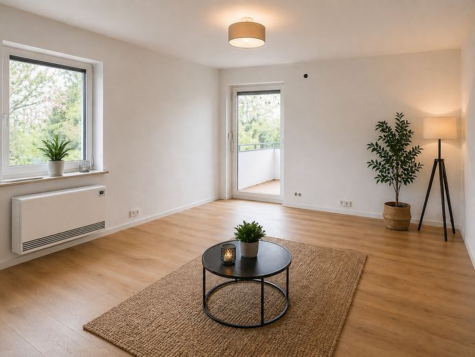 Frisch sanierte 3-Zimmer ETW mit separatem Eingang – Wohnzimmer