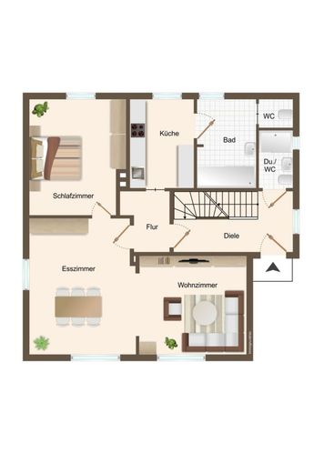 Größtenteils modernisiertes Einfamilienhaus in ruhiger Lage von Langen – Erdgeschoss
