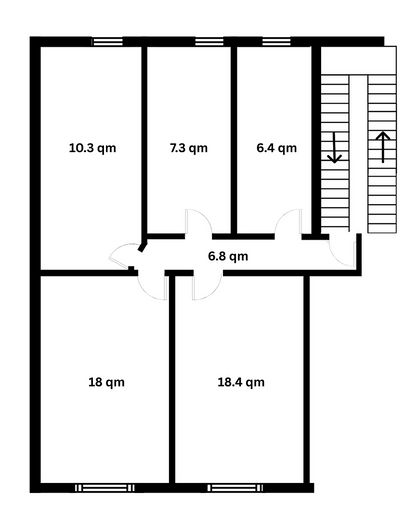 Stanza completamente arredata in appartamento d’epoca appena ristrutturato – posizione eccellente a Gostenhof – Grundriss Fläche