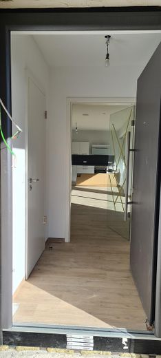 Haustür in der Bauphase