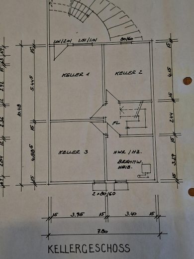 Modernisiertes Einfamilienhaus mit Wärmepumpe, großer PV-Anlage und großzügigem Grundstück – Grundriss Keller