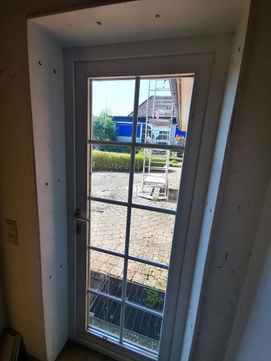 Blick Terrasse Hinterhaus