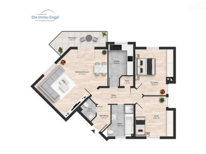 Curato appartamento al piano terra con terrazza – un’interessante opportunità per gli investitori – Foto 1
