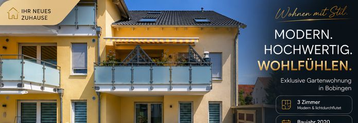 Exklusive 3-Zimmer-Gartenwohnung mit Südgarten