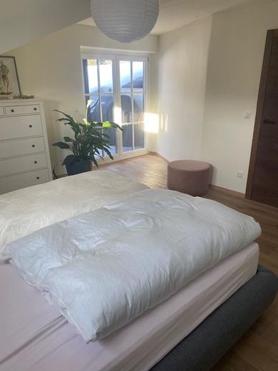 Schlafzimmer mit Dachterrasse