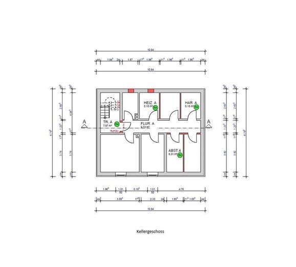 Modernes Wohnen in Appelhülsen - Neubau-/ Sanierungsprojekt - Obergeschoss - Nr.4 – Haus 17 Kellergeschoss