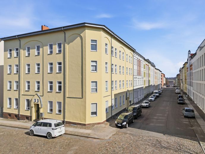 Renovierte 2-Zimmer-Wohnung im 2. OG – zentrumsnah in Eberswalde – Außenansicht