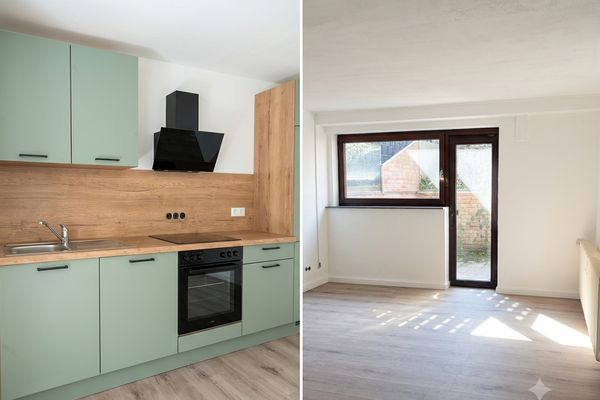 Schöne 2,5-Zimmer-Wohnung mit Südwest-Terrasse & neuer Einbauküche in Duisburg-Baerl