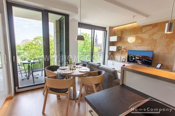 274762 HomeCompany Dresden Möbliert/Furnished Exklusives 2-Zimmer Apartment in Dresden-Altstadt Nähe Frauenkirche max. 4 Personen!