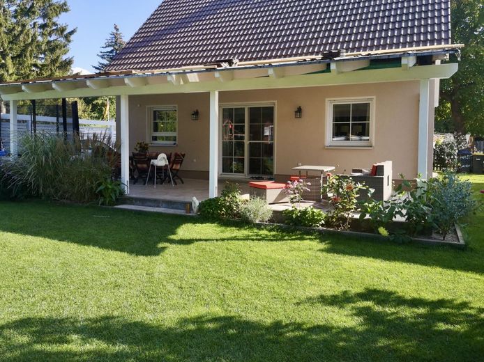 Hintere Ansicht vom Haus