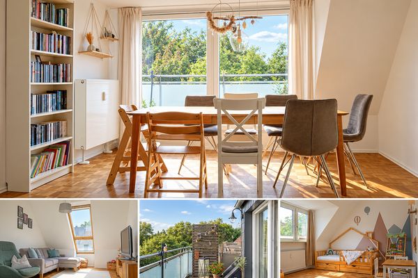 Umfangreich modernisierte 4-Zimmer-Wohnung mit großem Balkon + ca. 30qm2 Dachboden im Moltkeviertel