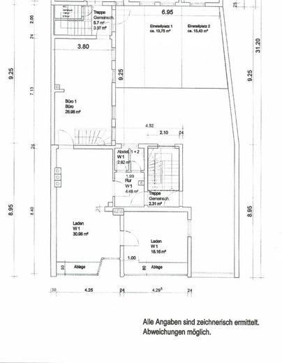 Gewerbeeinheit im Magniviertel - ideal als Anlageobjekt – Grundriss