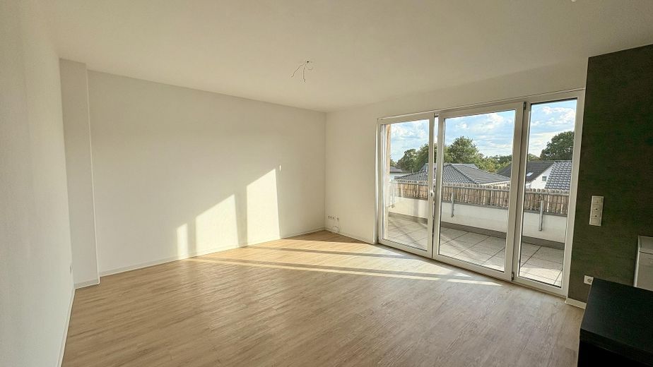 Wymarzone mieszkanie 2 ½-pokojowe z południowo-zachodnim tarasem na dachu w zielonym Schermbeck – Wohn-/ Esszimmer (ohne Küche)