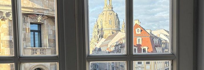 Palacio Kurländer: oficina/despacho de 110 m² con vistas a la Frauenkirche – Blick auf die Frauenkirche 