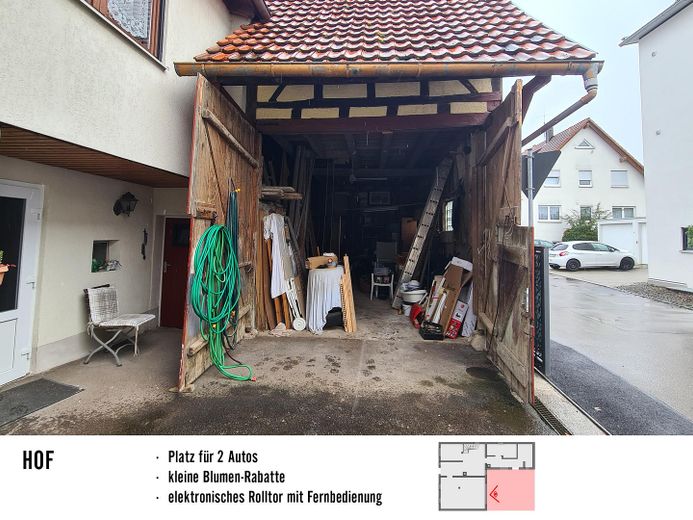 Blick in die Scheune