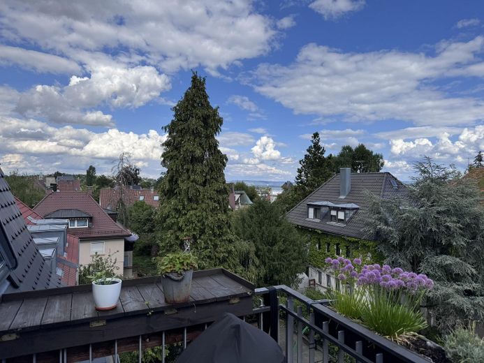 Apartamento de 3,5 habitaciones en Stuttgart-West | Dúplex Kräherwald con balcón y galería – Balkon 1