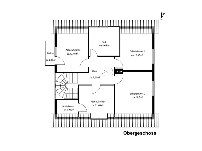 Grundriss Obergeschoss