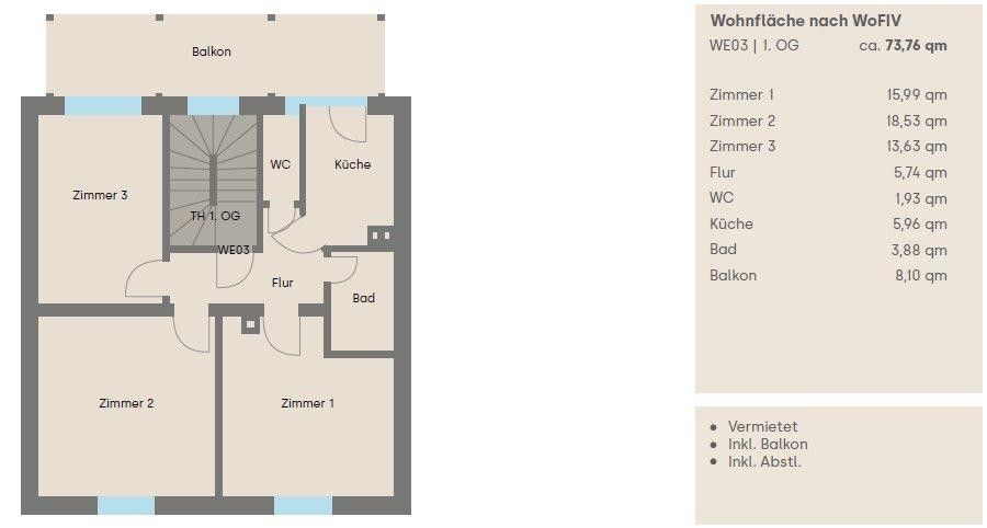 Abitare con stile nella zona est di Stoccarda: appartamento ristrutturato di 3 locali con grande balcone e cucina componibile – Foto 8