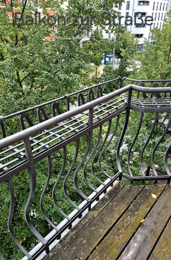 Світла, тиха 2-кімнатна квартира в Зюдфорштадті – Kleiber Balkon beim Wohnzimmer