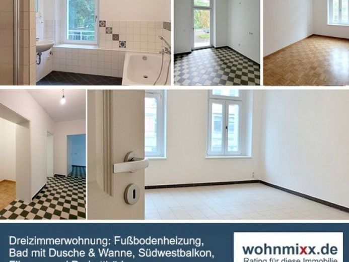 Dreizimmer, Küche, Balkon, Bad mit Du. & Wanne, FB-Heizung! – Foto 1