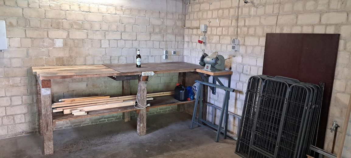 Werkbank in der Garage
