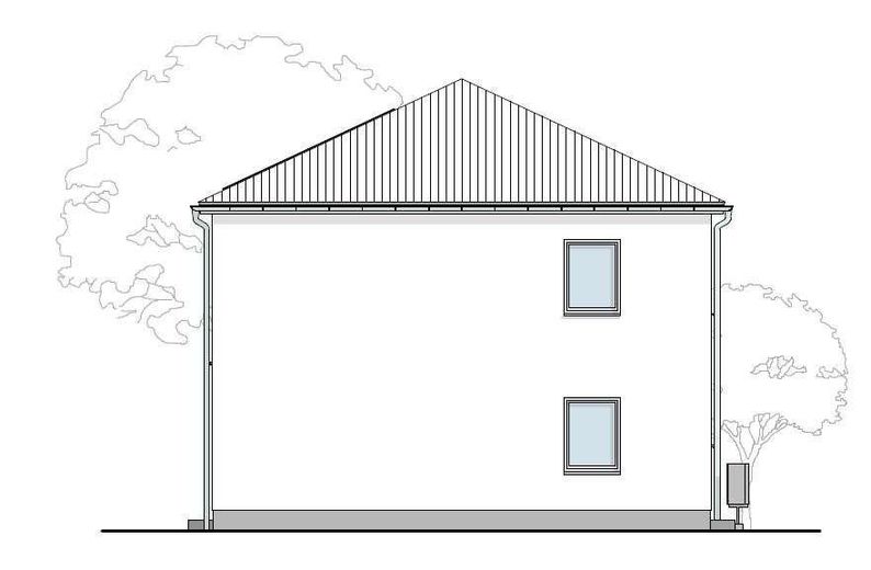 Ideal für junge Familien - Stadtvilla bauen / Inclusive Grundstück – Ansicht Süd
