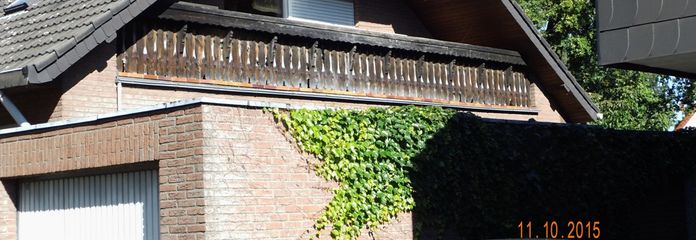 Ansicht mit Südbalkon