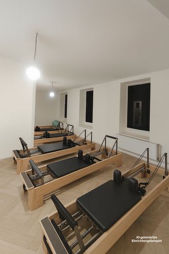 Vielseitig nutzbare Gewerbeflächen in St. Georg – frisch renoviert – KI-Einrichtungsbeispiel