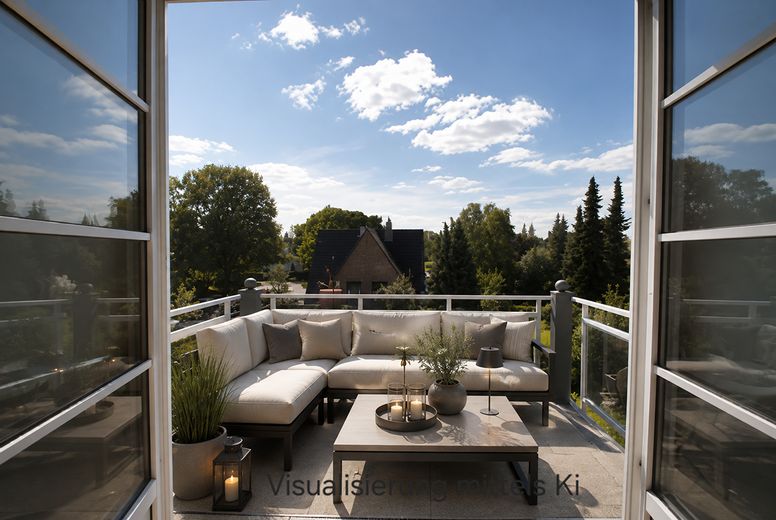 De particulier : appartement moderne, libre, très bien entretenu, de 2 pièces, en copropriété sur 2 niveaux, dernier étage à Marienthal – Photo 8